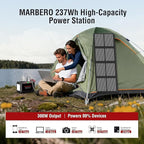 Portable Power Station 300W MARBERO 237Wh Camping Solar Generator Backup - Image 2