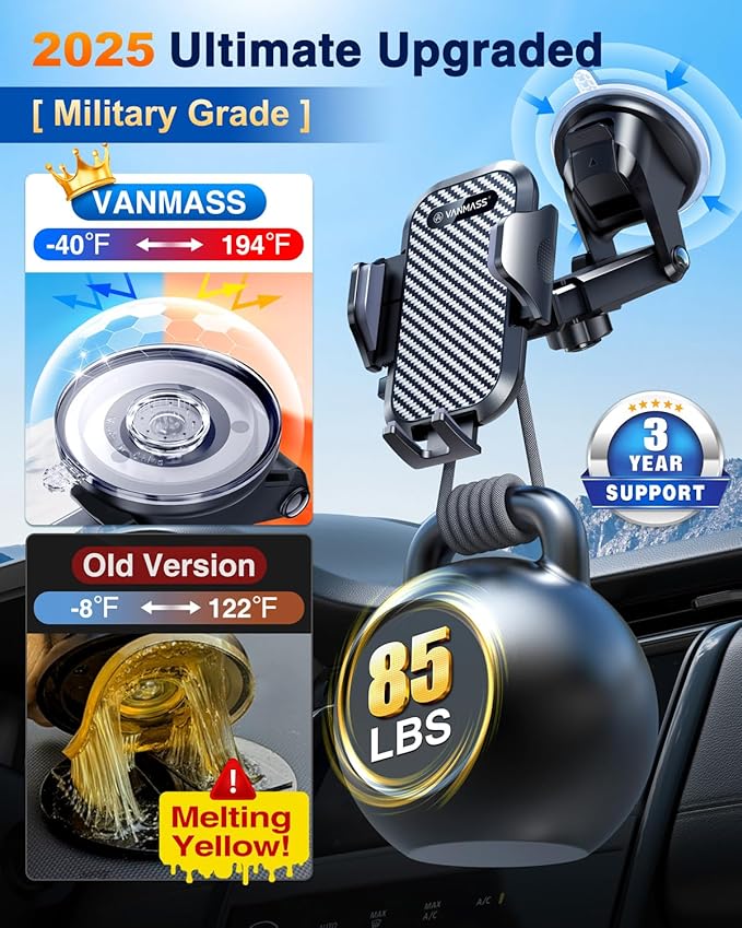 VANMASS Car Phone Holder 2025 Ultimate Military-Grade Phone Holder - Image 3