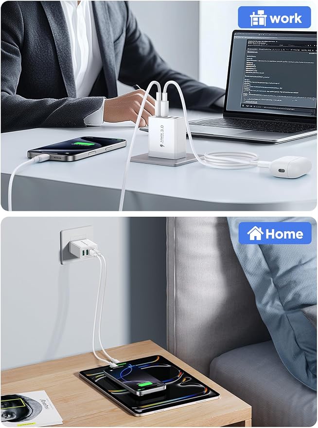40W USB C Charger Block, iPad Pro, Cellphones Charger - Image 7