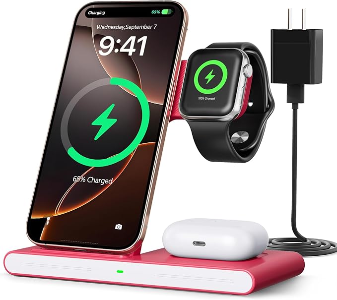 2025 Wireless Charger for Apple and Android Charging Station, 3 in 1 Fast Max by RYND
