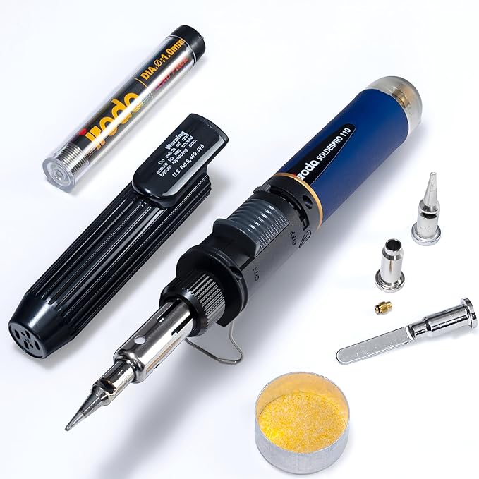 IRODA SolderPro 110 Cordless Butane Soldering Iron Kit, 115 MIns Run Time - Image 2