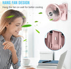 BESKAR Small Clip on Fan, 3 Speeds USB Fans - Image 6
