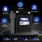 TYKOOL 51913, Digital Readout, High Performance Lithium Phosphate Motorcycle - Image 2