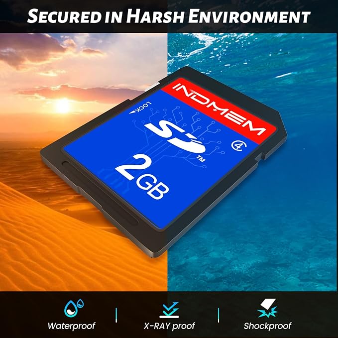 INDMEM 2GB SD Card, 10 Packs Class 4 2GB Flash Memory Card MLC Standard Secure - Image 3