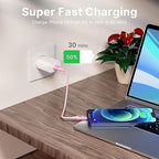 USB C to Lightning Cable 1FT 2Pack, Power Delivery iPhone Cables Type C iPhone - Image 4
