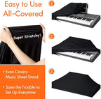 61 Keys Piano Keyboard Dust Cover, Music Stretchy Electronic DirtProof Keyboard - Image 5