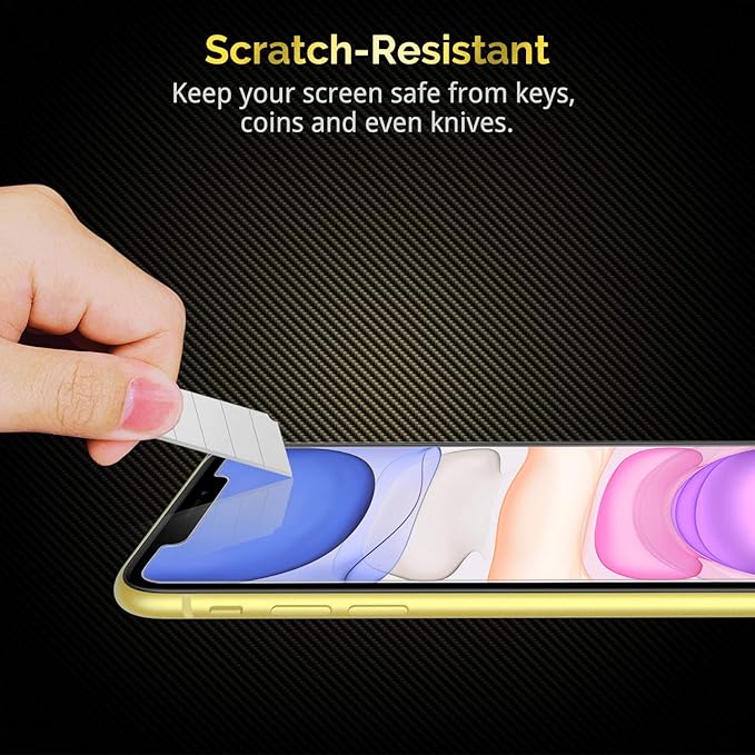 UNBREAKcable Screen Protector for iPhone 11/ iPhone XR 2 Pack, Double Defense - Image 7