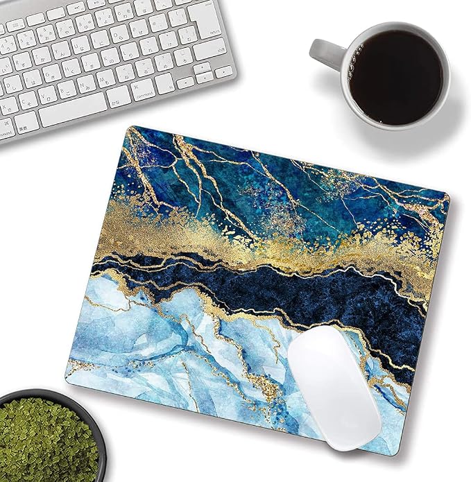 Mouse Pad, Marble Mouse Pad, Premium-Textured Mouse Mat Square Waterproof - Image 4