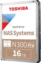 Toshiba N300 PRO 16TB Large-Sized Business NAS 3.5-Inch Internal Hard Drive by Toshiba