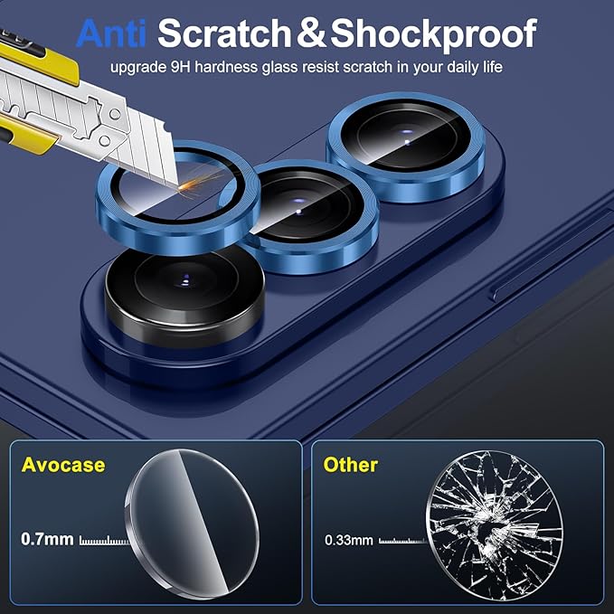 for Samsung Galaxy Z Fold 7 Camera Lens Protector, Individual Metal Ring - Image 3