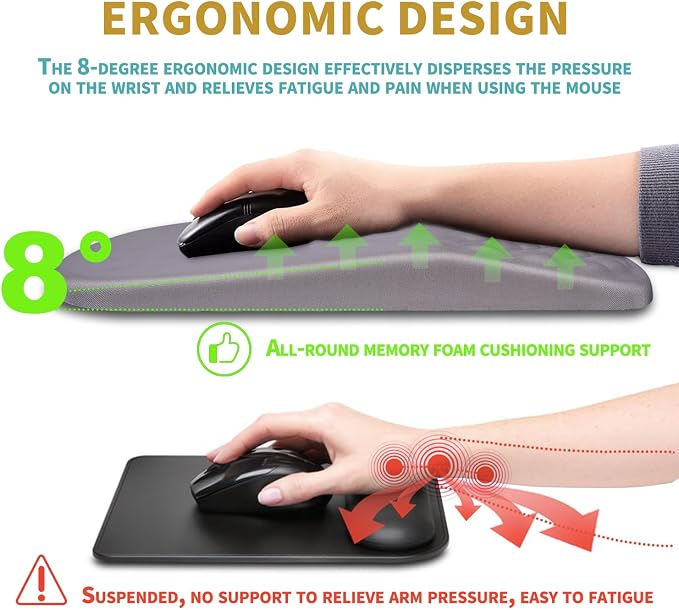 Hokafenle Ergonomic Mouse Pad Wrist Support - Image 5
