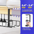 Under Desk Cable Management Tray 2 Pack, Xpatee Wire Management No Screws - Image 4