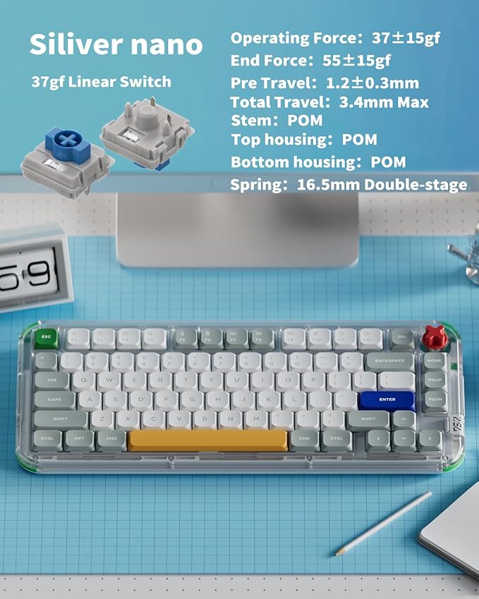 nuphy Kick75 Wireless Low Profile Mechanical Keyboard - Image 6