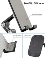 OCYCLONE Phone Stand, Adjustable Height and Angle Foldable Cell Phone Stand - Image 3