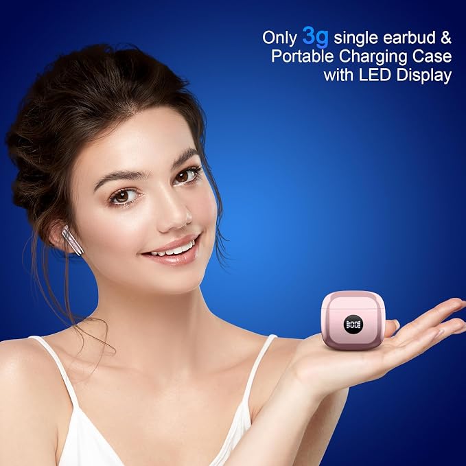 Wireless Earbuds, 40H Playback Mini Case IP7 Waterproof Sports Earphones - Image 5