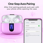 TAGRY Bluetooth Headphones True Wireless Earbuds 60H Playback LED Power Display - Image 5
