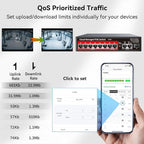 8 Port PoE+ Switch | Easy Smart Managed Ethernet Switch | Support VLAN - Image 7