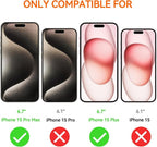 3Pack Screen Protector for iPhone 15Pro Max/iPhone 15Plus 6.7inch 9H+ Anti Blue - Image 2