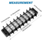 GLOSO TBE Double Row Stainless Terminal Blocks, Marine Grade, 4-14 AWG Cu - Image 2