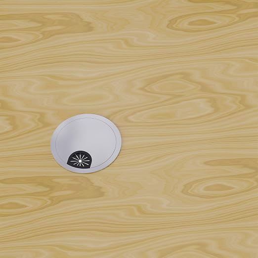 2 Pack Desk Grommet 2 Inch 50mm, Zinc Alloy Computer Desk Wire Hole Cover - Image 5