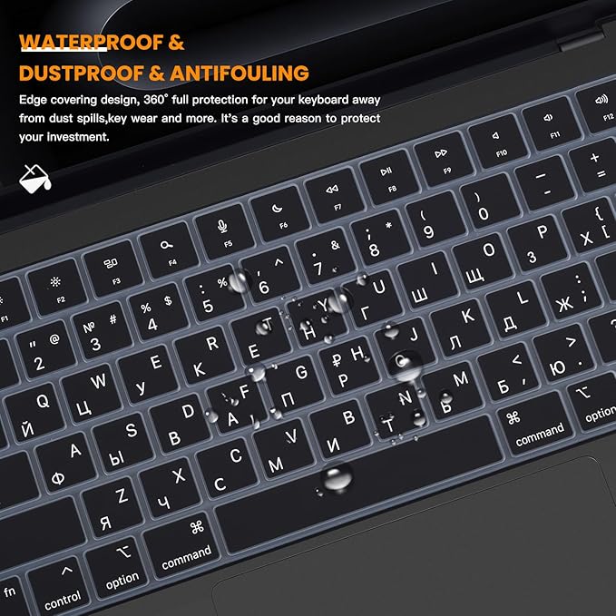 Russian Keyboard Cover Skin for 2024 2023 2022 2021 Apple MacBook Pro 14 A3112 - Image 7