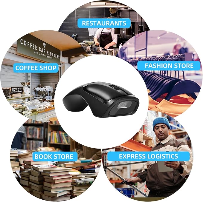New Wireless Mouse Barcode Scanner, 2-in-1 Design 2D Handheld Barcode Scanner - Image 6