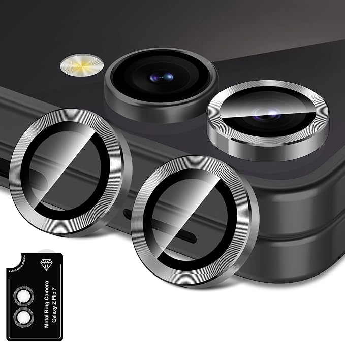 for Samsung Galaxy Z Flip 7 Camera Lens Protector, Individual Metal Ring by Btscase
