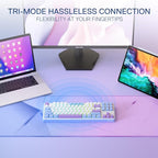 Redragon K707 PRO 80% Wireless Gasket RGB Gaming Keyboard, 3-Modes 87 Keys TKL - Image 7