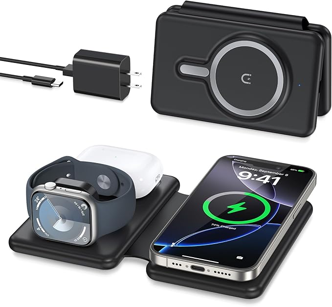 Wireless Charger iPhone - 3 in 1 Charging Station - Image 8