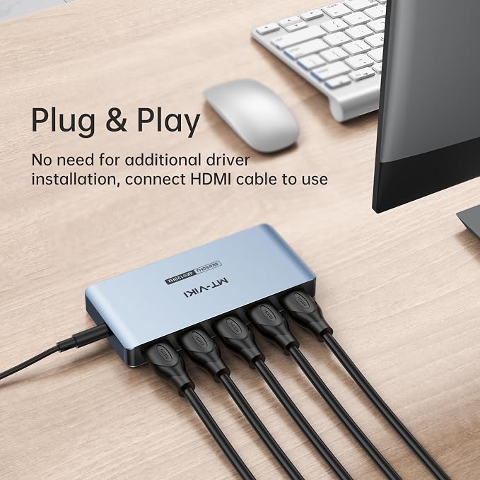 MT-VIKI 2.0 HDMI Splitter, 4K@60Hz HDMI Duplicator/Distributor HDR Support EDID - Image 3