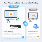 Inkless Portable Printer for Travel, Wireless Thermal Printer Supports 8.5" x - Image 7