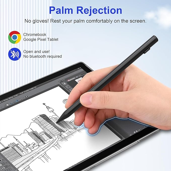USI 2.0 Stylus Pen for Chromebook & Google Pixel Tablet - Image 5