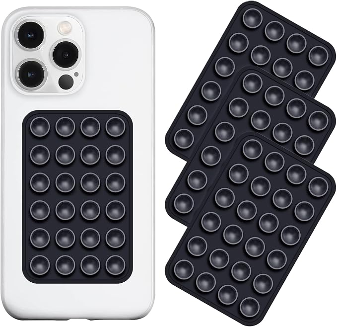 Silicone Suction Phone Case Mount 3 Pack, Silicon Adhesive Suction Cup Phone by LvShuLiangPin