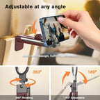 Airplane Phone Holder Mount, 360° Adjustable Hands-Free Mount, Flying Desk Home - Image 4
