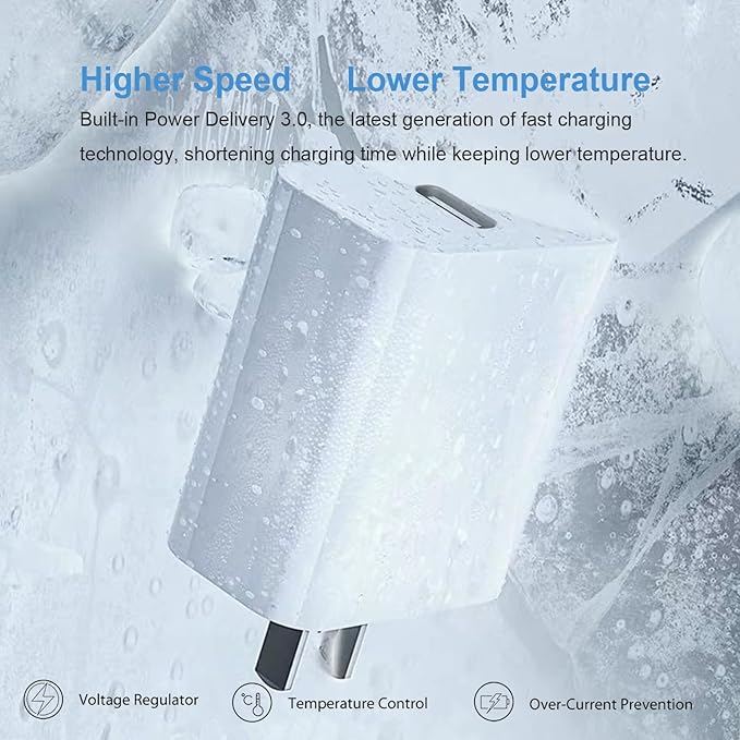 iPhone 15 14 13 Charger Block, 20W PD USB C Charger iPhone Fast Charger Plug - Image 5