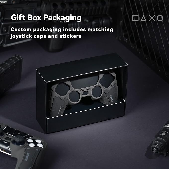 GeekShare G.S.TAC Tactical PS5 Controller Skin Set, Anti-Slip Silicone - Image 5