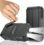 Solar Power Bank 66800mAh Built in Hand Crank and 4 Cables 22.5W Fast Charge by KIGOKERPowerBank