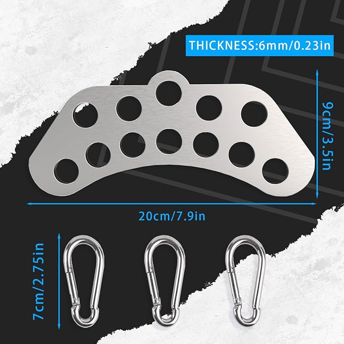 Double to Single Adaptor Plate for Cable Pulley Machines Durable Solid - Image 7