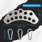 Double to Single Adaptor Plate for Cable Pulley Machines Durable Solid - Image 7