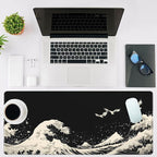 Mouse Pad Large White Wave Non-Slip Gaming Desk Mat - Image 2