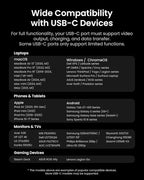 VENTION 15-in-1 Laptop Docking Station Dual Monitor, 360° Roatable Triple - Image 8