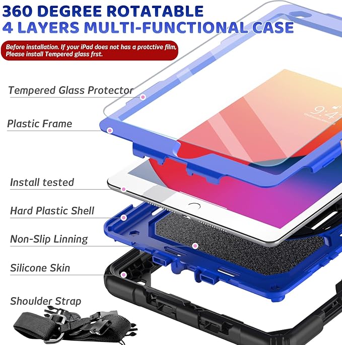 BLOSOMEET Case for iPad 8th 9th Generation 2020 2021 10.2 Inch - Image 6
