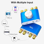 Facmogu F900S 160W Mini Bluetooth 5.0 Power Amplifier, 2 Channel 80Wx2 Stereo - Image 6