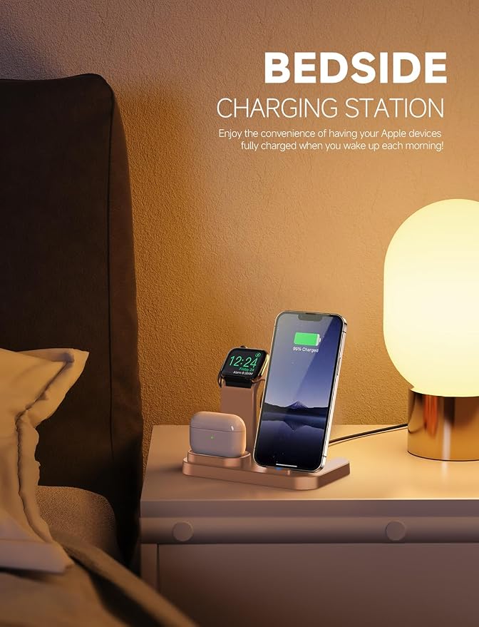 Wireless Charging Station 3 in 1 RJR Compatible - Image 3