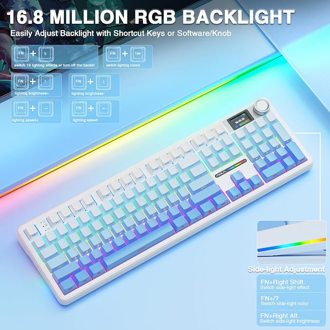 AULA F108 PRO - Wireless Mechanical Keyboard - Image 7