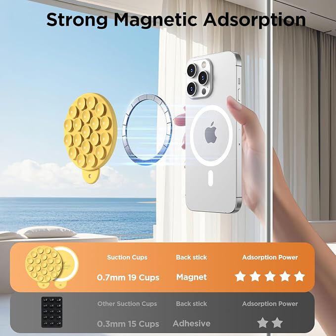 Magnetic Suction Cup Phone Mount - Image 4