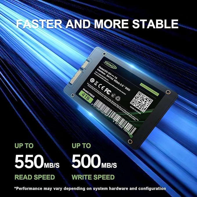 FS810 4TB SSD, 2.5" SSD SATA III 6Gb/s, Solid State Drives, 3D NAND TLC Flash - Image 2