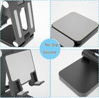 Folding Cell Phone Stand, Laptop Stand, Adjustable Height and Angle Foldable - Image 5