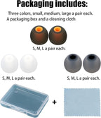 Silicone Earbud Tips Replacement Ear Tips Earbud Covers Fit Most in-Ear Earbuds - Image 7