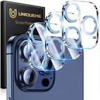 UniqueMe for 3 Pack iPhone 15 Pro/iPhone 15 Pro Max Camera Lens Protector by UniqueMe
